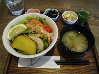 能登地鶏の甘辛玄米丼