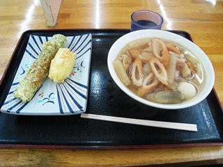 しっぽくうどん＋半熟たまご天・ちくわ天