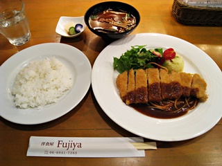 本日のランチ(三重産豚ロースカツレツ　パスタ添え)