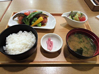 鶏唐揚げと野菜の甘酢あんかけ膳