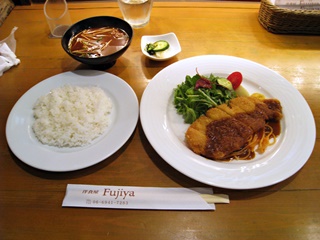 本日のランチ(三重産豚ロースカツレツ　パスタ添え)