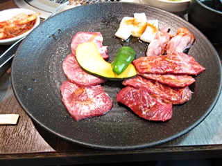 上ハラミ・生黒タン・大山どり・イカ・焼野菜