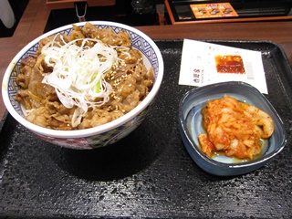 牛カルビ丼(並)＋キムチ