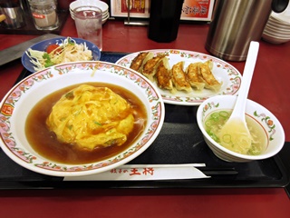 上新庄セット(天津飯)