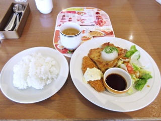 おろしチキンステーキ＆白身魚フライランチ