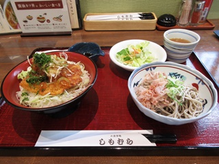 ミニ醤油カツ丼・おろしそばセット