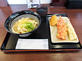 かけうどん(並)他