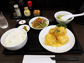 日替わり定食(海老マヨ)