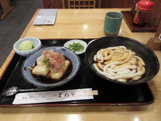 伊勢うどんと揚げ餅セット