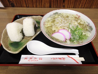 素ラーメン＋おにぎり(2個)