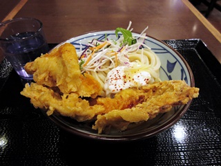 甘辛しょうがダレのはみ出る豚天ぶっかけ