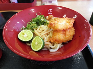 とり天すだちおろしうどん