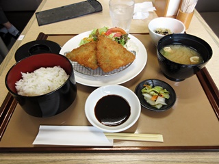 アジフライ定食"
