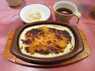タラコとポップコーンシュリンプのドリア ランチ
