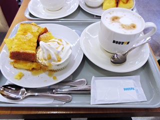 デザートプレートセット(フレンチトースト[ハニーメイプル]＋カフェラテ[S])"