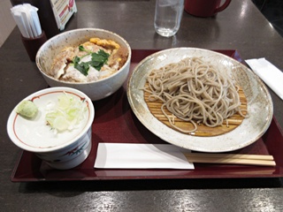 黒豚カツ丼とそば御膳
