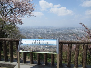 飯盛山展望台からの大阪平野