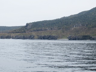 奇岩が多い海岸線