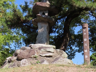 柳川城跡碑
