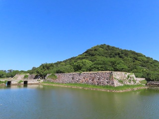 萩城跡全景