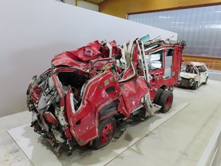 被災した車両