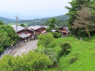馬籠上陣場展望台からの眺め