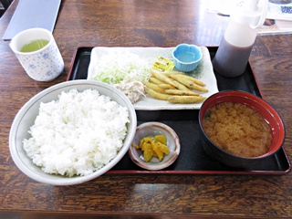 ワカサギフライ定食