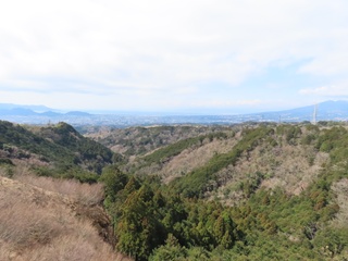 三島スカイウォークから三島・沼津方面の眺望