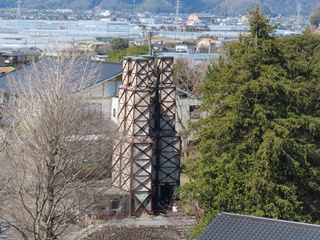 展望デッキからの韮山反射炉