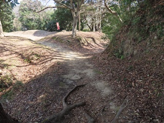 二ノ丸と本丸の間の土橋