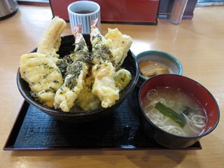 上塩天丼・みそ汁セット